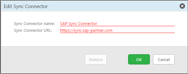 editsyncconnector -screenconnector