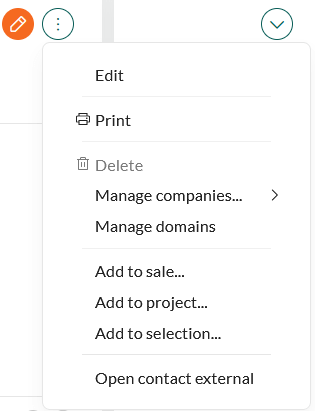 Task menu showing custom item -screenshot