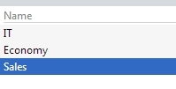 Table entries -screenshot