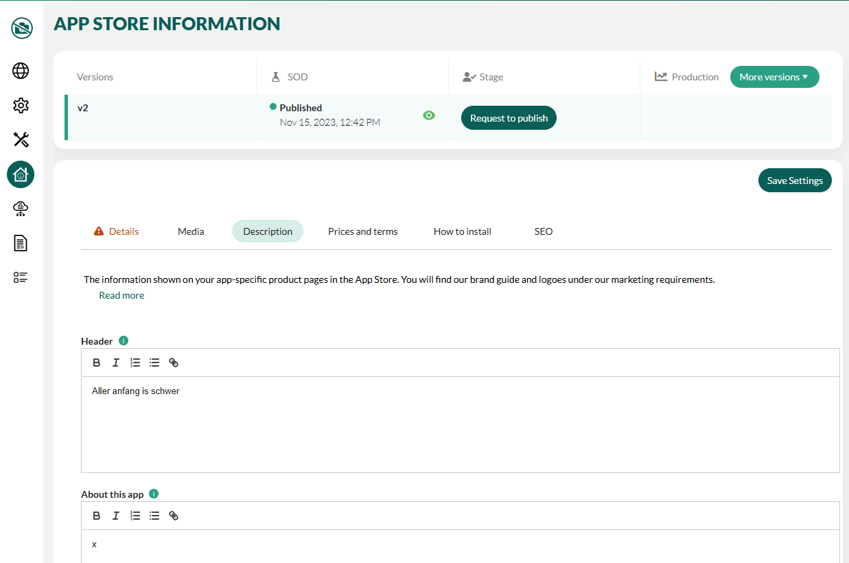 App Store information for an application -screenshot