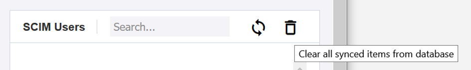 Reset scim sync in SuperOffice tool -screenshot