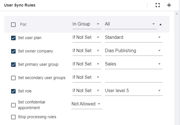 SCIM fallback rule -screenshot