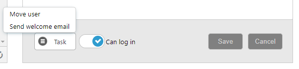 Send welcome email -screenshot