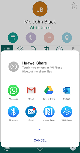 System default email client -app-screen