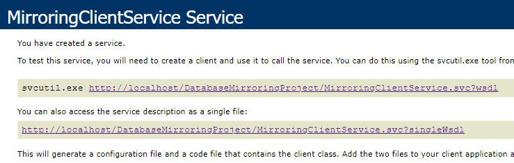 iis wcf service page -screenshot