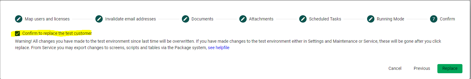 OC Replace sandbox, confirm -screenshot
