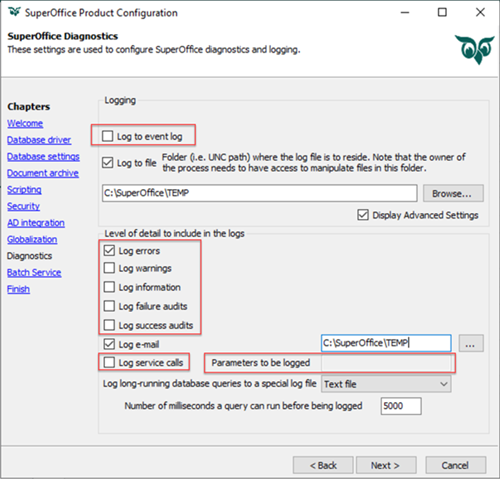 Product configurator - obsolete options -screenshot