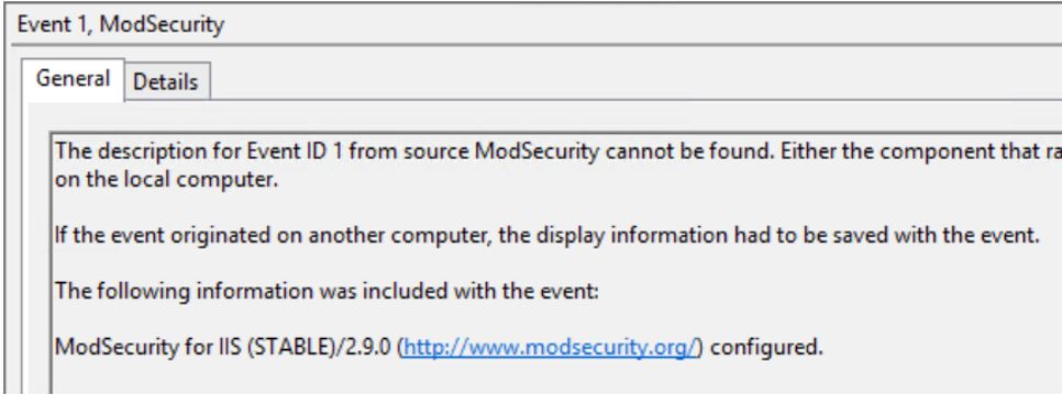 ModSecurity -screenshot
