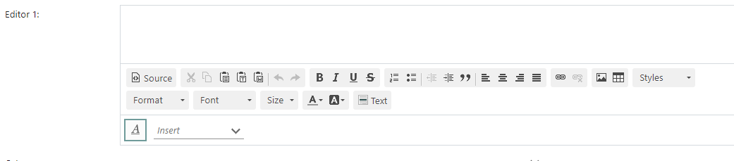 Screen capture of CK editor -screenshot