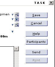 Part of a dialog box