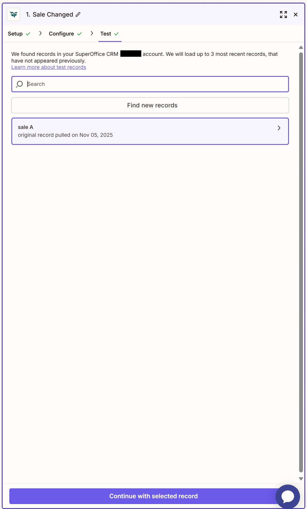 Records found -screenshot