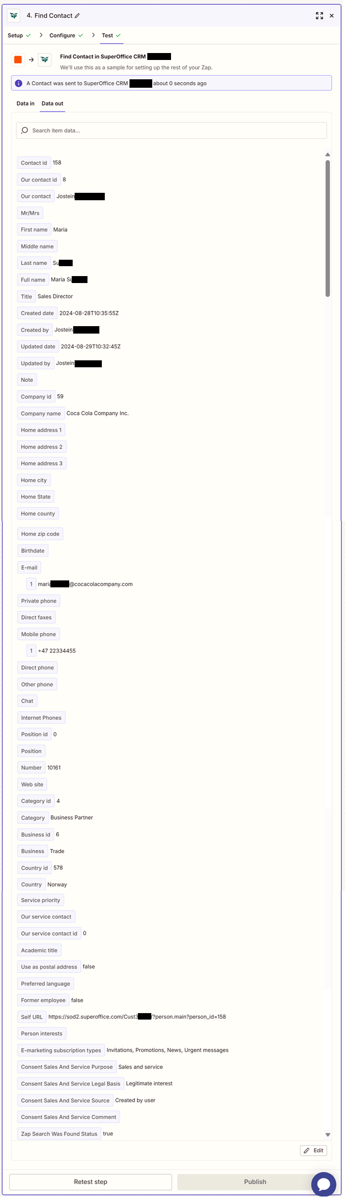 Zapier: Verify -screenshot