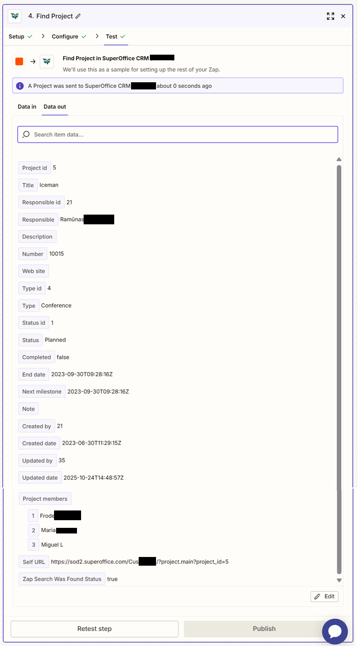 Zapier: Verify -screenshot