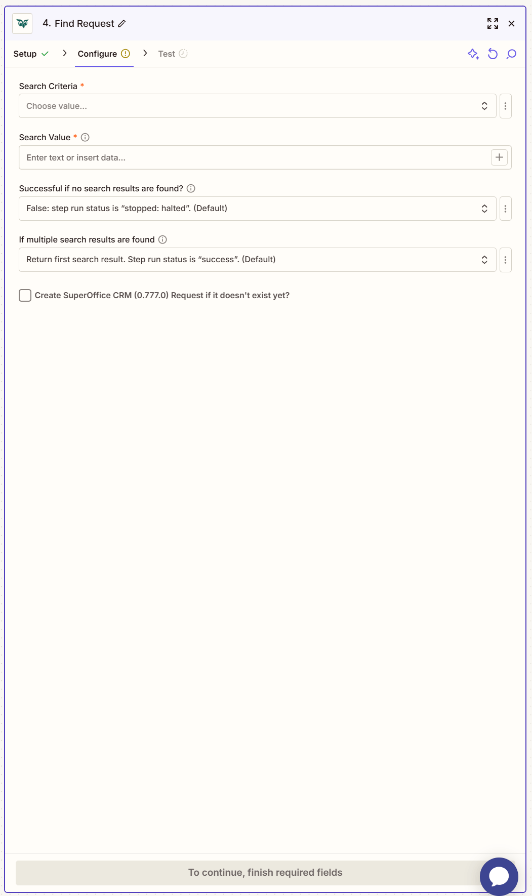 Fill out your action -screenshot
