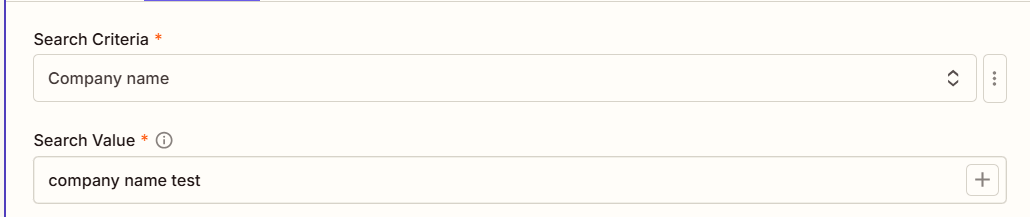 Set your search value -screenshot