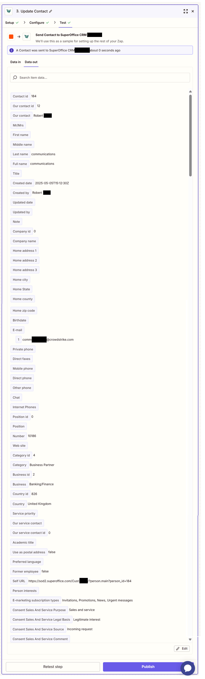 Zapier: Verify -screenshot