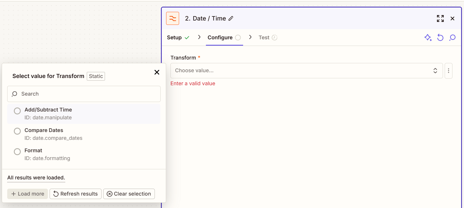 Add/Subtract Time -screenshot