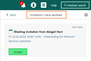 Notifications - Invitations I have declined -screenshot