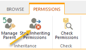 Stop Inheriting Permissions​ -screenshot