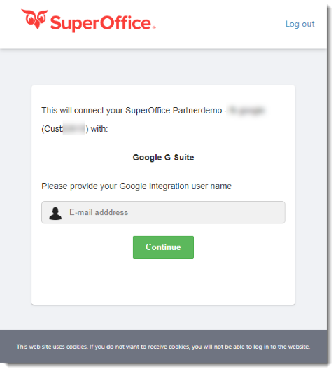 Enter Google Workspace Service-account -screenshot