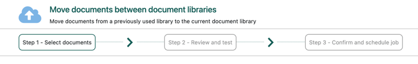 SharePoint document migration wizard -screenshot