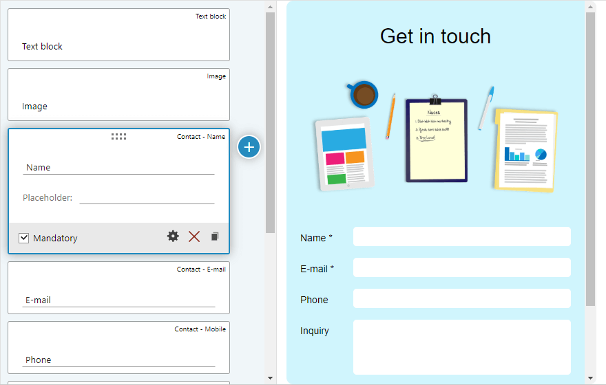 Create a template based on existing form -screenshot