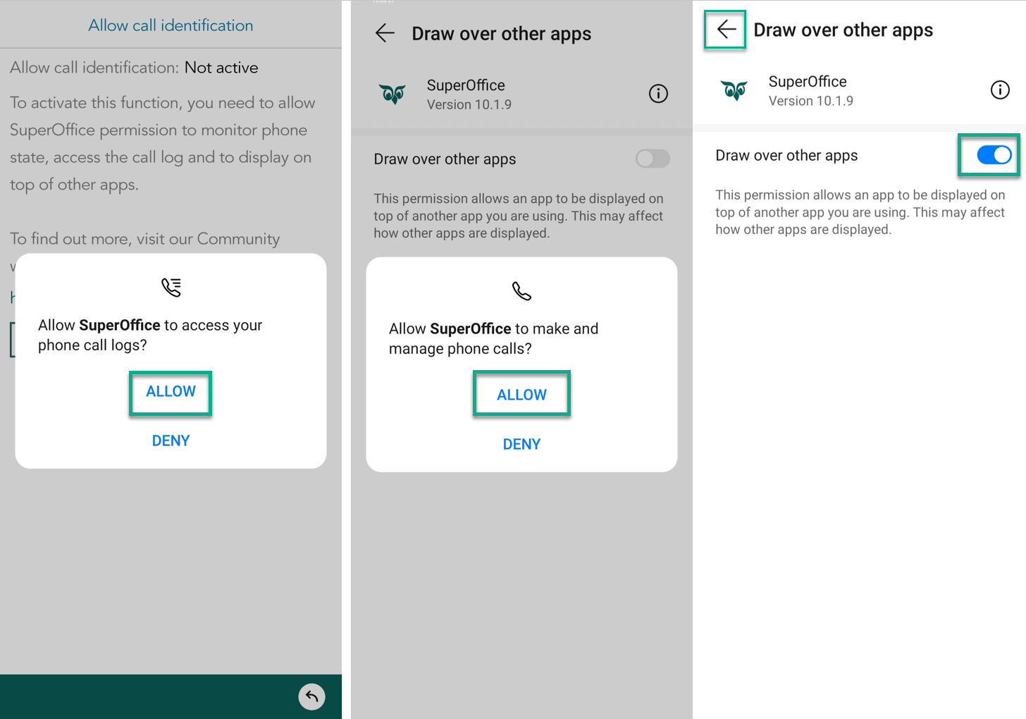 Display/Draw over other apps -app-screen