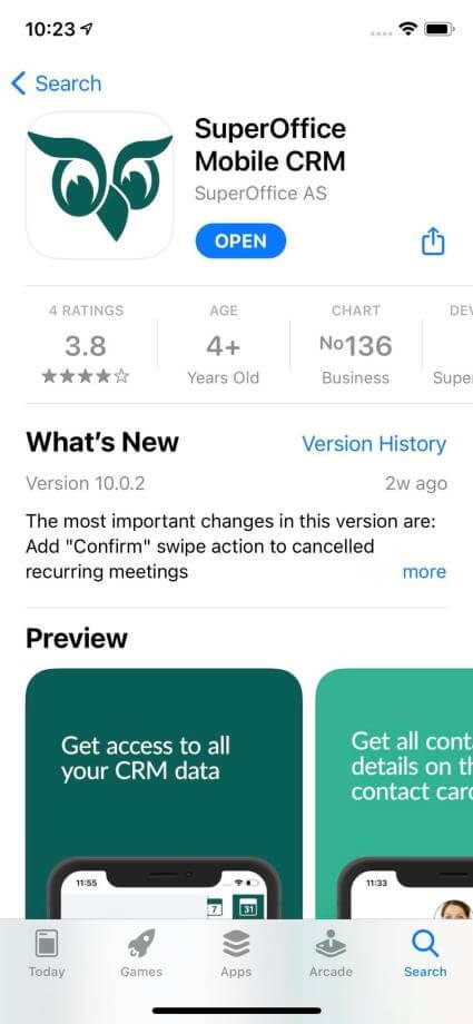 Mobile CRM download -app-screen