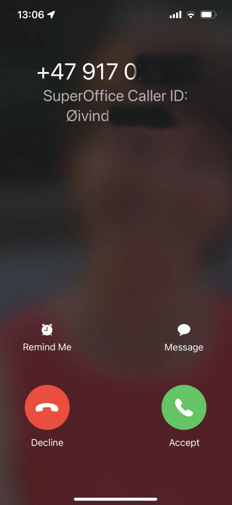 Caller ID for Mobile CRM iOS -app-screen