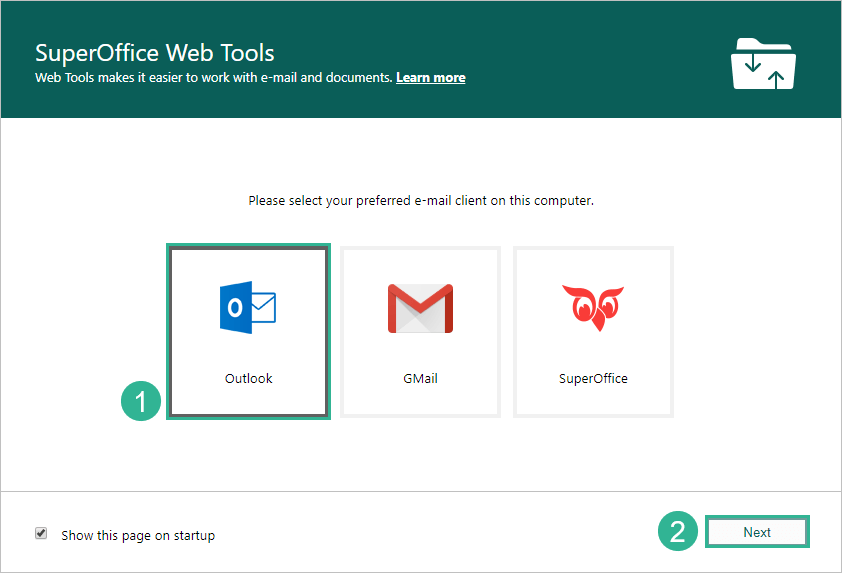 WebTools installation -screenshot