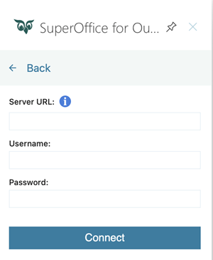 SuperOffice for Outlook install for Online or Onsite -app-screen