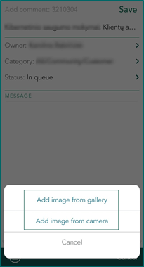 Add multiple images to a request -app-screen