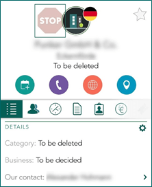 Show stop on Company in mobile -app-screen